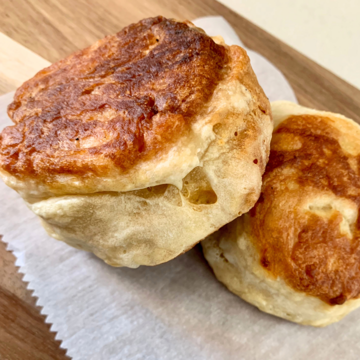 Photo of sourdough english muffins