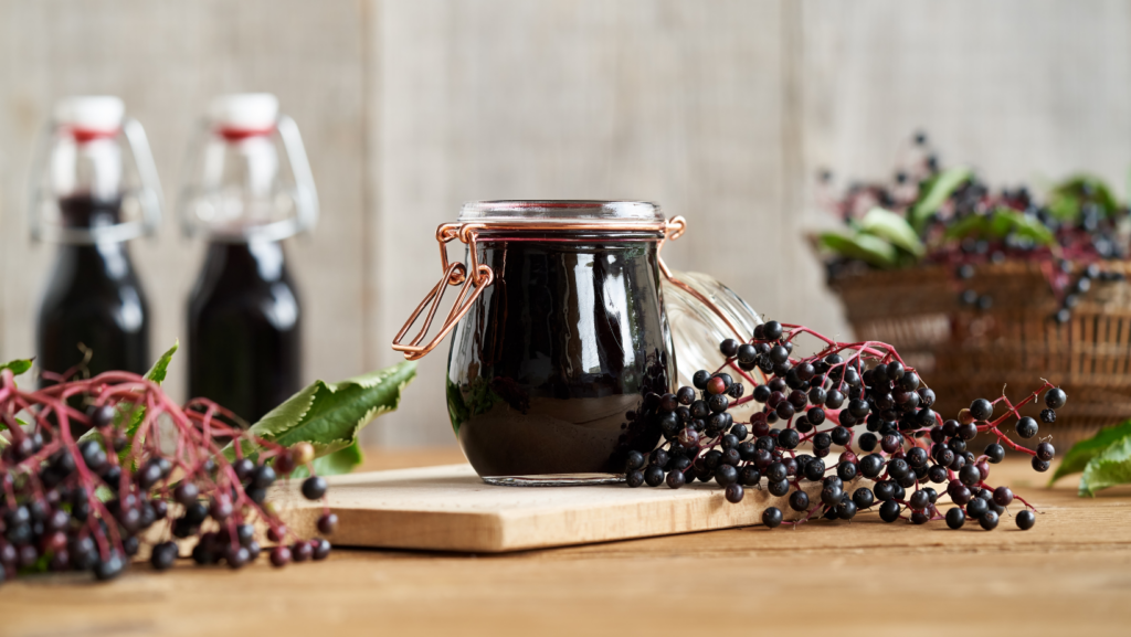 photo of elderberry syrup