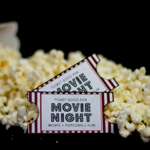 photo of movie ticket