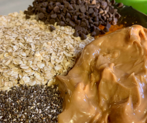 photo of ingredients for no-bake energy bites