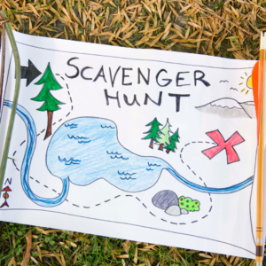 photo of scavenger hunt map