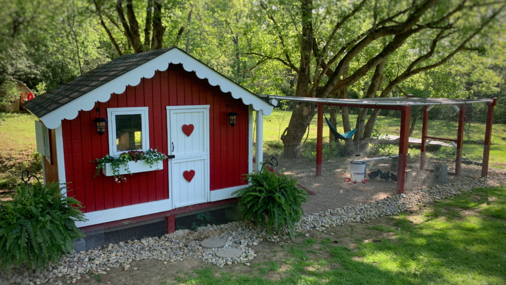 Repurposed Playhouse Turned into a Chicken Coop
