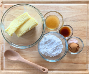 photo of ingredients for whipped honey butter