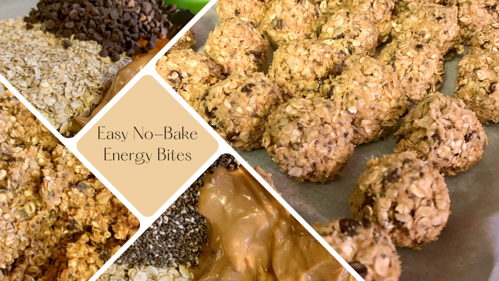 photo of the ingredients for easy no-bake energy bites